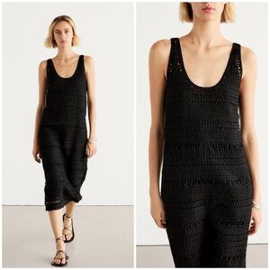 MASSIMO DUTTI ~ CROCHET STRAP MIDI DRESS